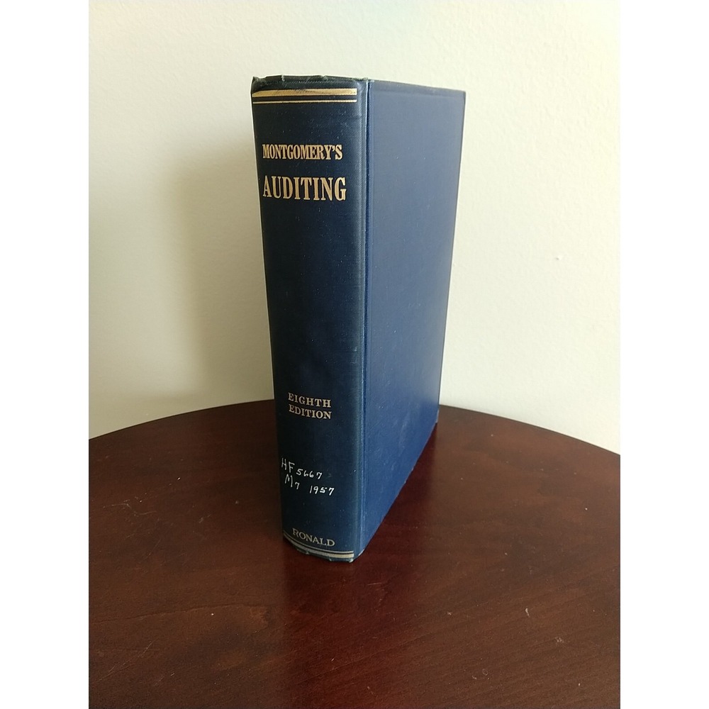 Montgomery's Auditing Vintage 1957 Textbook 8th Edition Ronald Press